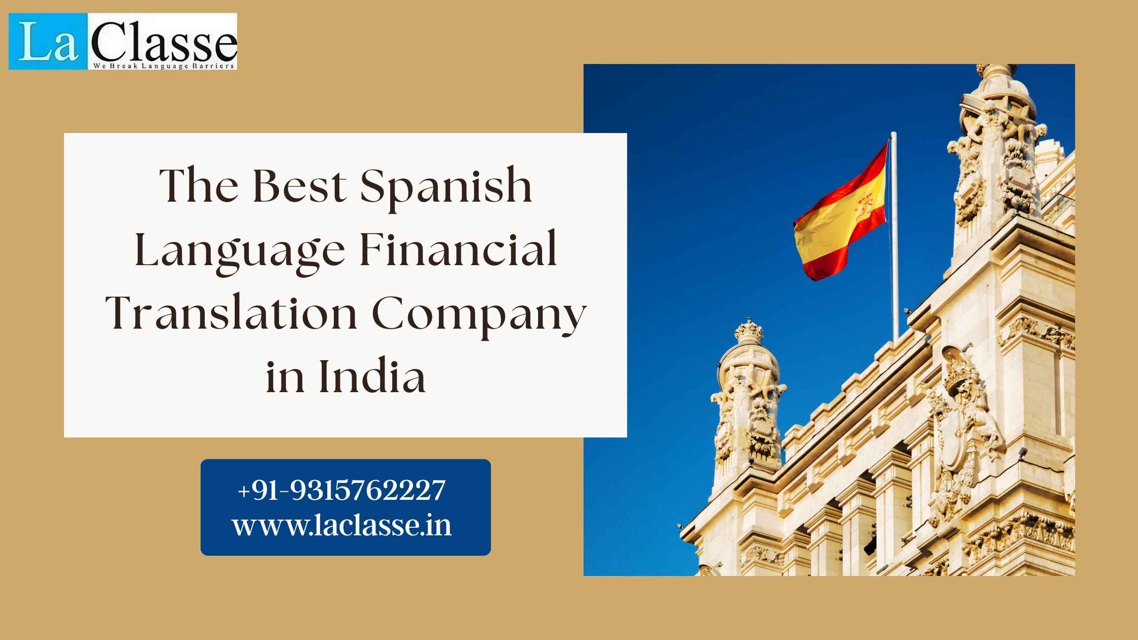 The Best Spanish Language Financial Translation Company in India